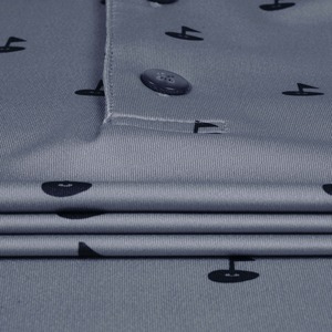 High Quality Customized Logo Men's Golf Polo Shirt Button Front Spandex/Polyester Four-Way Stretch Eco-Friendly Breathable - Product Image 5