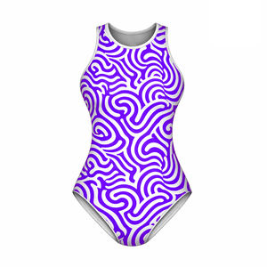 Traje de Baño Deportivo de Una Pieza con Control de Abdomen, Estampado Animal, Impermeable, de Secado Rápido y Corte Alto - Product Image 4