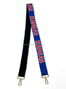 OHI Vintage Hook Beaded Strap Custom College Gameday <b>Purse</b> Handle Adjustable <b>Red</b> Black Embroidery Handmade Seed Beads Shoulder - Product Image 4