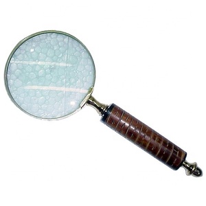 Lupa al por mayor artesanía india buena calidad ojo vidrio Metal Vintage nuevo diseño 2025 Color bronce aspecto antiguo diseño - Product Image 1