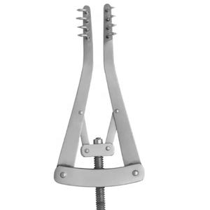 Rétracteurs chirurgicaux auto-retenants 7 cm, pointus, à 4 branches, avec vis de réglage, vente en gros, fabricant pakistanais - Product Image 1