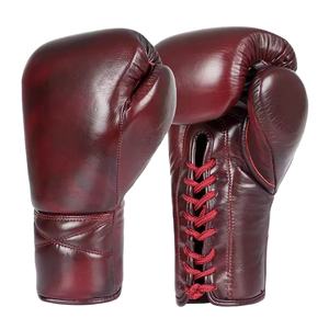 Fabricant direct d'usine, vente en gros, gants de boxe en cuir véritable, logo personnalisé OEM, gants d'entraînement pour arts martiaux, kickboxing - Product Image 5