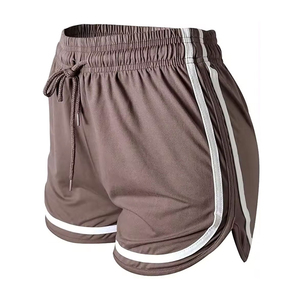 Shorts de sport taille mi-haute pour femme, coupe skinny, pour yoga et course, écologiques, séchage rapide, respirants, extensibles, pour les fessiers et les hanches - Product Image 1