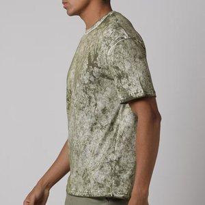 T-shirt 100% coton pour homme, coupe ample, imprimé, streetwear, oversize, épaules tombantes, délavé à l'acide, super lourd, vente en gros - Product Image 3