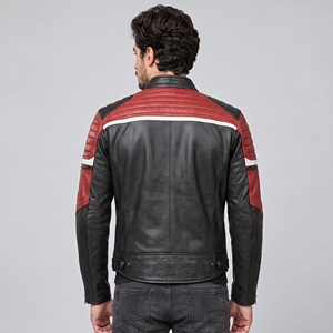 Veste de moto Racing Wear, 100% cuir durable, veste de moto unisexe, coupe confortable, design élégant, veste de moto - Product Image 3