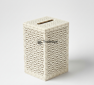 Caja y Portapañuelos Decorativa Hecha a Mano con Incrustaciones de Hueso, Ecológica y de Diseño Elegante para el Hogar, Tradebyd - Product Image 6