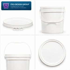 Premium 17 Liters HDPE Black Round Pail Empty Food Safe Liquid Storage Sugar Syrup Barrel Commercial <b>Confectionery</b> Packing Conta - Product Image 3