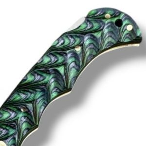 Cuchillos Plegables Personalizados con Hoja de Acero Estampado, Mango Resistente y Funda Protectora de Cuero para Camping, Caza y Senderismo - Product Image 5