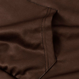 Vente en gros de sweats à capuche personnalisés pour femmes, en polaire, d'hiver, longs, décontractés, respirants, épais, unis, coupe oversize, à capuche courte sur le devant - Product Image 6