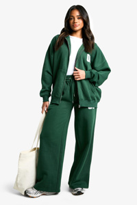 Conjunto Deportivo Informal Transpirable para Mujer, Talla Grande, Sudadera con Capucha y Cremallera, Top Corto, Pantalones de Cintura Alta, Joggers OEM - Product Image 5