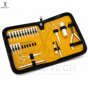 Kit de Herramientas para Extensiones de Cabello de Salón con Pinzas de Pico de Pato, Alicates de Remoción, Hilo y Bolsa de Almacenamiento - Product Image 2