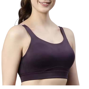 เสื้อชั้นในกีฬาแบบมีสายกว้าง  แบบไม่มีโครง  รองรับได้ดี  ใส่สบาย  ยืดหยุ่น  ระบายอากาศได้ดี  เนื้อผ้านุ่ม  เหมาะสำหรับออกกำลังกายสำหรับผู้หญิง - Product Image 2