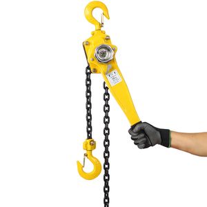 Heavy Duty 1 1/2 Ton 3300LBS Capacity Electric <b>Hoist</b> 5 FT Chain with Ratchet Lever Chain Block Lift P - Product Image 1