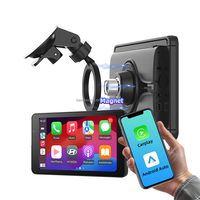 Reproductor Multimedia 4K con Pantalla Táctil Inteligente, Carplay, Android Auto, Cámara Dual, FM/BT/DVR/AUX, con 1 Año de Garantía