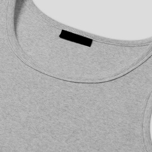 Camiseta sin Mangas de Color Sólido, Cuello Redondo, para Entrenamiento, Deportiva, Moderna, Tejida, Ajustada, de Fabricante OEM, al por Mayor - Product Image 6