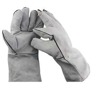 Guantes de soldadura TIG MIG OEM ODM, guantes de trabajo de cuero duradero para protección de manos en color blanco de RAMF SPORTS - Product Image 1