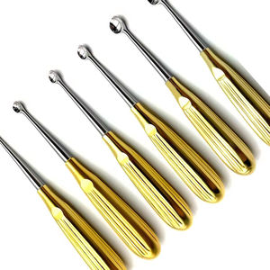 ¡Oferta! Cureta para huesos Spratt Brun de alta calidad con mango dorado, recta, 17 cm y 26 cm, con certificación CE ISO1258 de Grip Surgical - Product Image 1