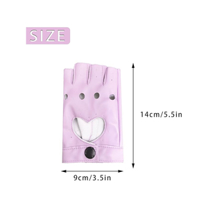 Gants de pole dance unisexes avec logo personnalisé, design demi-doigts, avec une adhérence puissante, en polyester/spandex/latex, pour une utilisation en performance - Product Image 2