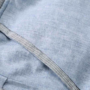 Shorts chino pour homme, taille haute, 100% coton, style smart casual, avec poches, couleur unie, légers, respirants, logo personnalisé - Product Image 6