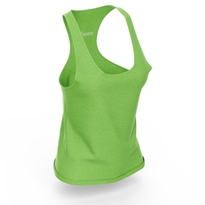 Custom Lime Green Heather Racerback Tank <b>Top</b> Women Lightweight Gym Running Fitness Yoga Activewear Singlet Private Label - Product Image 2