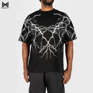 Premium <b>White</b> Acid Wash Heavyweight T Shirt Men Oversized Streetwear <b>Plain</b> Blank <b>Tee</b> Thick Rib Neck Custom Print MAANIFY - Product Image 3