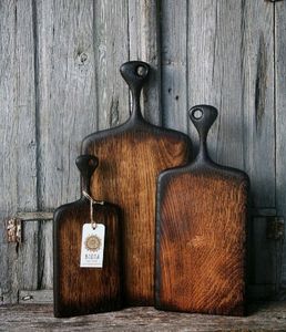 เขียงไม้สมัยใหม่พร้อมด้ามจับ เขียงไม้สำหรับครัว เขียงเสิร์ฟชีส เขียงเตรียมอาหารที่ทนทาน - Product Image 3