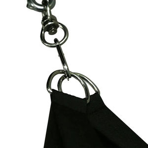 Sac de frappe de boxe professionnel en cuir véritable durable avec sangle réglable en polyester et design pliable - Équipement d'entraînement tendance - Product Image 3