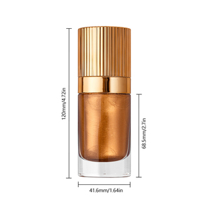 Body Shimmer Oil, Long Lasting Waterproof Highlighter <b>Makeup</b>, Natural Glow Liquid <b>Illuminator</b> for Body Face, Private Label - Product Image 6