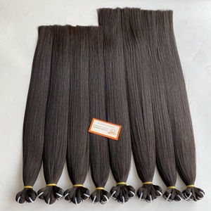 Vente en gros d'extensions de cheveux humains vietnamiens bruts de qualité Remy à trame droite soyeuse de 100g/paquet - Product Image 5