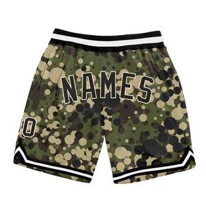 Pantalones Cortos de Baloncesto con Patrón de Camuflaje para Hombre, Transpirables, de Poliéster, Deportivos, Personalizables para Equipos, Producción en Fábrica, Suministro al por Mayor OEM - Product Image 1
