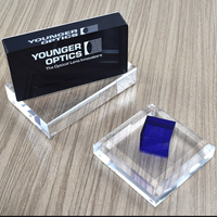 Panneau en acrylique personnalisé, bloc d'affichage en acrylique transparent de luxe avec code QR, logo d'entreprise personnalisé, panneau en verre acrylique
