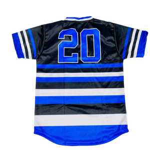 Zeta Phi Beta Black Striped Baseball Jersey Women Blue White Sublimation Polyester Short Sleeve Athletic Shirt Stylish Fit - Product Image 2