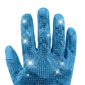 Guantes de Fútbol Americano con Pedrería de Alta Calidad, Última Moda en Ropa Deportiva, Logotipo Personalizado, Tallas Grandes, Más de 1000 Pedrerías, para Hombre - Product Image 3