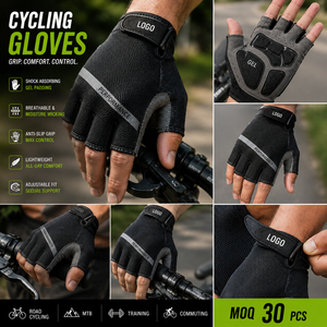 Fabricante de Guantes de Ciclismo Personalizados, Marca Privada OEM, Guantes para Bicicleta de Montaña y Carretera, Sublimación, Acolchado de Gel, Venta al Por Mayor - Product Image 2