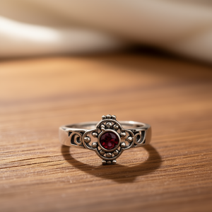 2.7 Gram <b>Garnet</b> Fashion <b>Ring</b> - Product Image 3