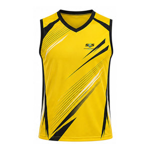 Maillot de volley sans manches personnalisé pour équipe, vêtements de sport avec tissu respirant, sensation confortable et ajustement flexible pour les joueurs - Product Image 6