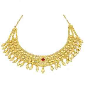 ชุดเครื่องประดับแฟชั่นดีไซน์ฝรั่งเศส ชุบทองไมครอน 14K18K24K ขายส่ง ชุดเครื่องประดับแต่งงานสไตล์ยุโรปดั้งเดิมและดูไบ - Product Image 3