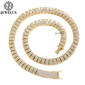 Cadena Cubana de Alta Calidad con Eslabones Largos, Estilo Moissanita, Joyería Hip Hop de Lujo, Plata 925, Chapado en Oro de 14K/18K - Product Image 4