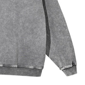 Sweat à capuche pour homme de haute qualité fabriqué au Pakistan, en coton mélangé confortable, effet délavé, idéal pour l'hiver, en promotion. - Product Image 5