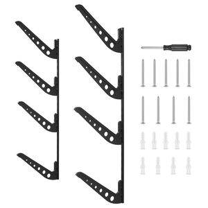 Porta Tavole da Surf a 4 Livelli in Metallo da Parete, Altezza Regolabile, Espositore Orizzontale e Organizzatore - Product Image 1