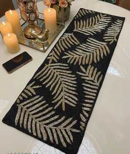 Handmade Beaded Embroidered <b>Table</b> <b>Runner</b> Floral <b>Placemats</b> Custom <b>Table</b> Linen for Home Wedding Hotel Banquet - Product Image 6