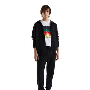 Sweat-shirt à capuche zippé épais et chaud pour homme, coupe ample et décontractée, style oversize, personnalisable avec logo, vente en gros - Product Image 3