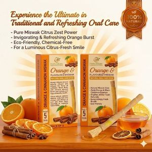 Miswak con sabor natural a naranja para la limpieza bucal diaria que proporciona un sabor refrescante, aliento fresco y un producto ecológico y conveniente. - Product Image 2