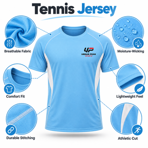 Camiseta de Tenis Cómoda con Paneles de Malla Transpirable, Tela Flexible y Silueta Atlética para Movimiento Activo en la Cancha - Product Image 6