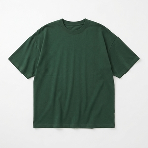 เสื้อยืดคอตตอนพรีเมียมแบบหนาพิเศษ OEM ODM ทรงบ็อกซี่ แขนสั้น แบบเรียบ  สั่งทำได้ - Product Image 4