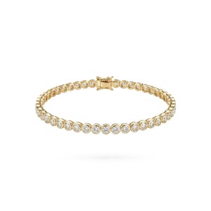 Wholesale DEF Color VS VVS Clarity 10K 14K 18K Solid Gold Round Cut Lab Diamond Tennis <b>Bracelet</b> Dainty Wedding Elegant <b>Bracelet</b> - Product Image 3