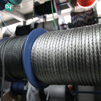Corde marine colorée en fibre UHMWPE 100% à 12 brins, épaisseur 6mm 8mm 12mm, corde de bateau à 8 brins doublement tressée, corde d'amarrage marine usagée