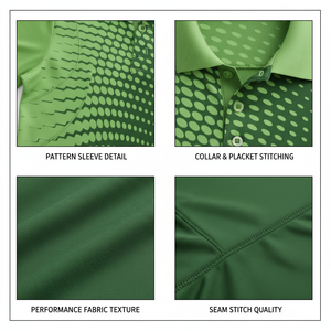 เสื้อยืดผู้ชายสีเขียว พิมพ์ลายแบบรีดร้อน ปักลาย โพลีเอสเตอร์ 100% แขนสั้น ผ้าถัก ระบายอากาศดี สปอร์ต ทรงปกติ - Product Image 6