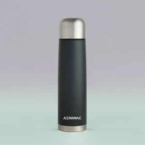 Black Vacuum Insulated Stainless Steel Bullet Thermos Flask Hot Cold Beverage Water Bottle Drinking <b>Cup</b> <b>Lid</b> - Product Image 1