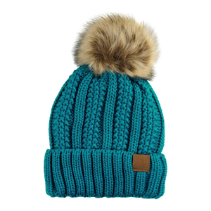 Soft Cuffed <b>Pom</b> <b>Pom</b> <b>Beanie</b> for Men Women Designed for Cold Weather Walks Travel and Outdoor Recreation - Product Image 1
